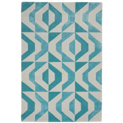 Hand Tufted Pitch Blue Hand Tufted Pitch Blue