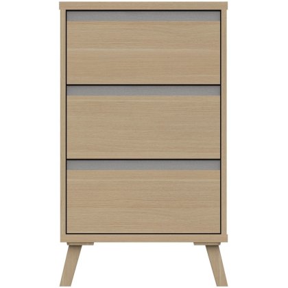 Trotton 3 Drawer Bedside Chest Trotton 3 Drawer Bedside Chest
