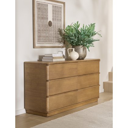Bali 3 + 3 Wide Chest of Drawers Bali 3 + 3 Wide Chest of Drawers