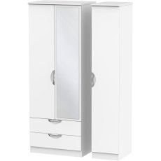 Galahad Tall Triple 2 Drawer Mirror Robe Galahad Tall Triple 2 Drawer Mirror Robe