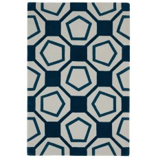 Hand Tufted Octave Multi Blue Hand Tufted Octave Multi Blue