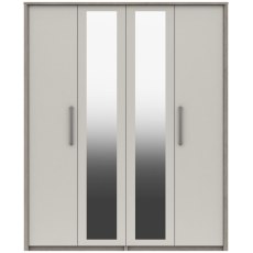 Aldwick Tall 4 Door Robe with 2 Mirrors - (FLAT PACK) requires assembly Aldwick Tall 4 Door Robe with 2 Mirrors - (FLAT PACK) requires assembly