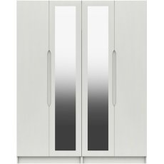 Salvington Tall 4 Door Robe with 2 Mirrors - (FLAT PACK) requires assembly Salvington Tall 4 Door Robe with 2 Mirrors - (FLAT PACK) requires assembly