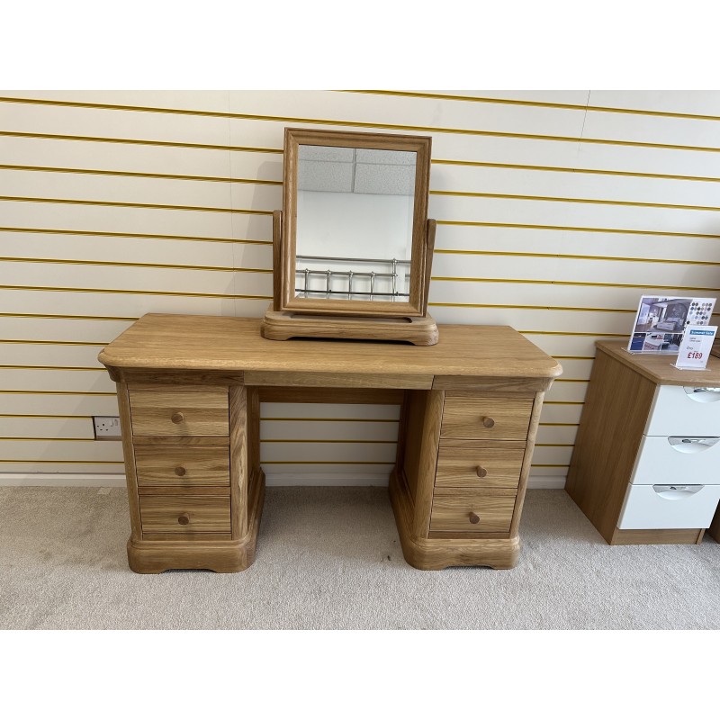 Clearance - Bedroom Coelo Dressing Table, Mirror and Stool Set Clearance - Bedroom Coelo Dressing Table, Mirror and Stool Set