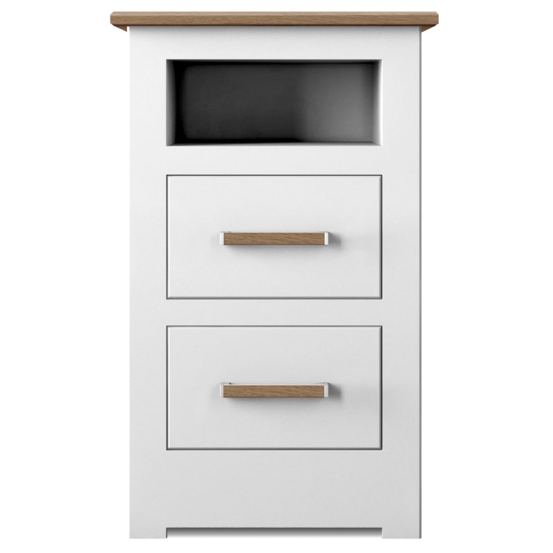 Modo Bedroom Small 2 Drawer Open Shelf Bedside Modo Bedroom Small 2 Drawer Open Shelf Bedside