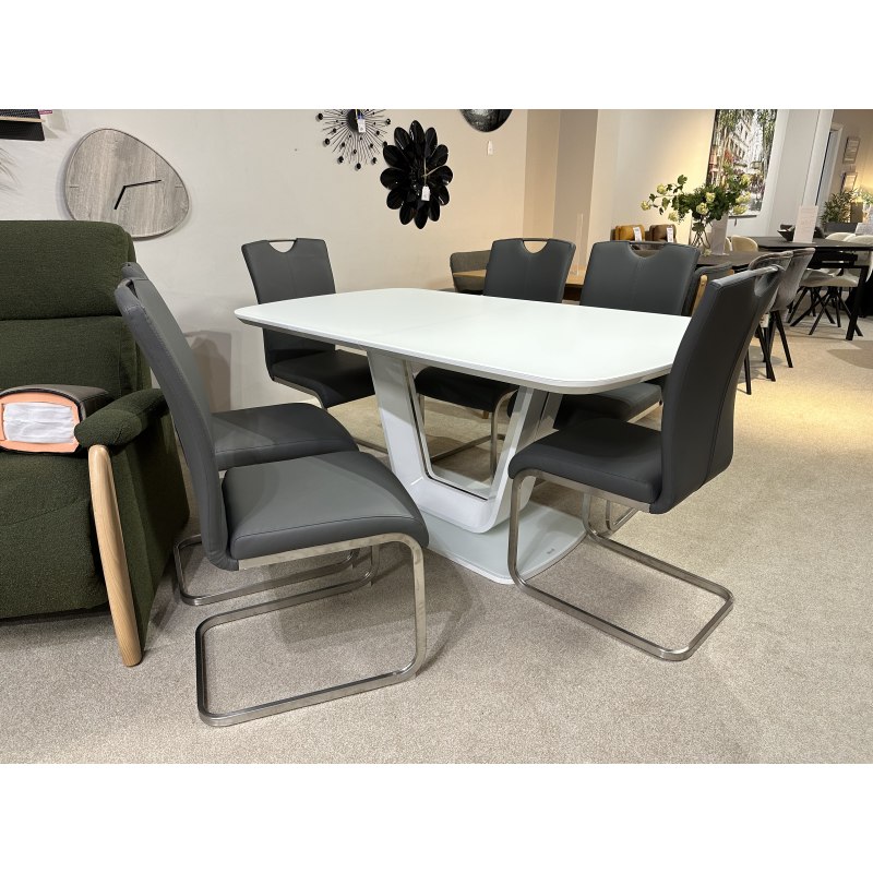 Clearance - Larnaca Extending Dining Table and 6 Chairs Clearance - Larnaca Extending Dining Table and 6 Chairs