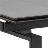 Hunston Table 160/240cm Black Ceramic & 4 Batilda Chairs Dark Grey Hunston Table 160/240cm Black Ceramic & 4 Batilda Chairs Dark Grey