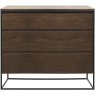 Remi Smoked Oak Chest 3 Drawer