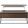 Remi Smoked Oak Coffee Table Lift 60x110cm